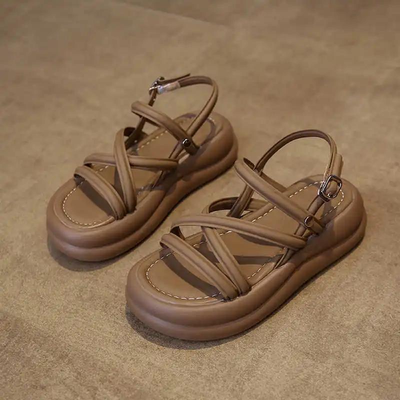 Fashion Sling Back Round Foot Green Slippers Tennis From 2 To 7 Years Shoes Woman Summer Sandals Sneakers Sport Trend Fashionable