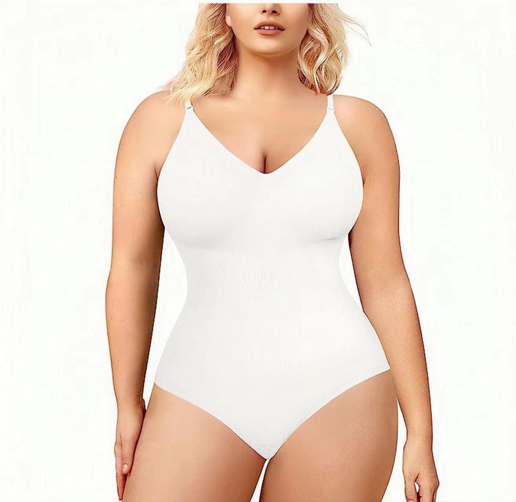 Large size postpartum hip lift seamless shapewear, women's corset, suspender, belly and bodysuit