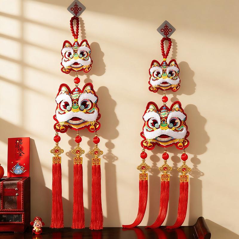 2026 New Year Tet Decoration Hanging Pendant with Tassel Chinese Lunar New Year Ornament Spring Festival Cny Decoration 
