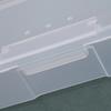 Plastic Transparent Nail Supplies Tools Storage Box Push Grinding Blocks Organizer Medicine Container 19x7.5x3.9 cm