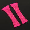 Rhinestone Fishnet Half-Finger Party Gloves