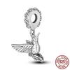 Charm Copper Rose Flower Dog Charms Bead Pendant Fit Original Bracelet Making For Woman Jewelry Fashion Diy