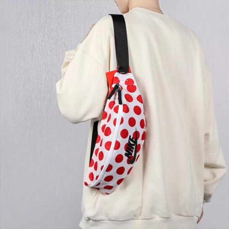 Nike Polyester Shoulder Bag, Crossbody Bag, Fanny Pack Unisex White Casual CK4287-100 Casual CK4287-100