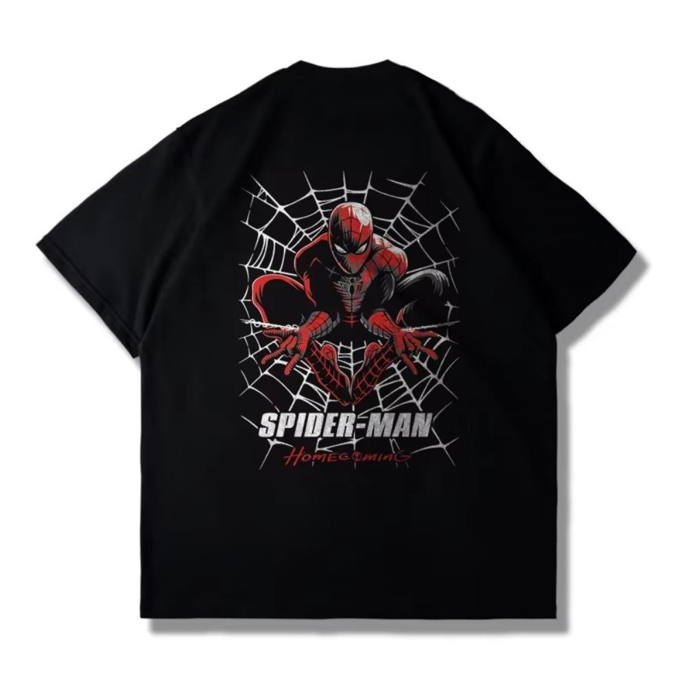T-Shirt For Men Spider-Man 3 Heroes 100% Cotton Joint Name Black And White Men Women Cotton Short Sleeve T-Shirt Unisex