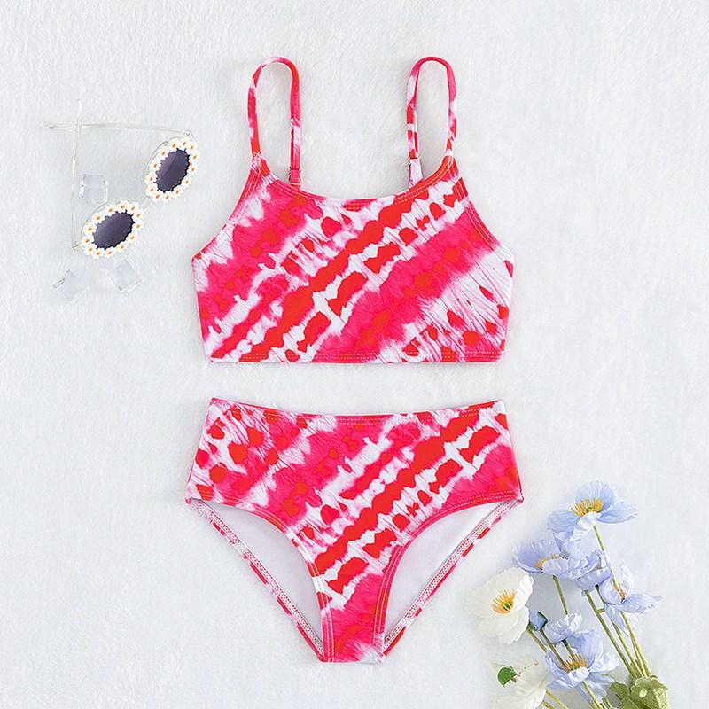 Girls' Tankini Kids Bikini Two-Piece Set Children's Swimsuit Girl Swimwear
