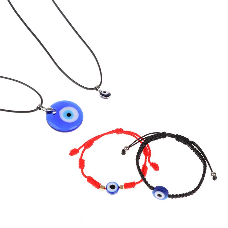 Blue Glass 3cm Evil Eye Pendants Necklace Bracelet Lucky Necklace Choker Jewelry