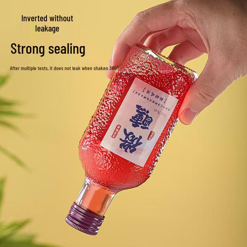 High-Grade Thickened Glass Bottle for Homemade Fruit Wine, Juice, or Cocktail