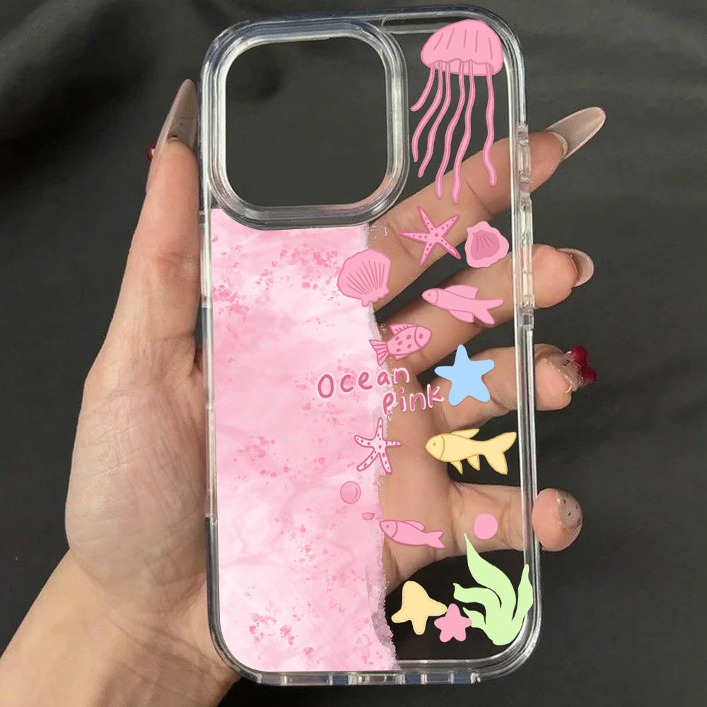 Acrylic Phone Case for iPhone 11 12 13 14 Pro 12 14 16 Pro Max for Samsung A16 A36 A56 S24 FE High-quality Painted Anti-fall Mobile Phone Case
