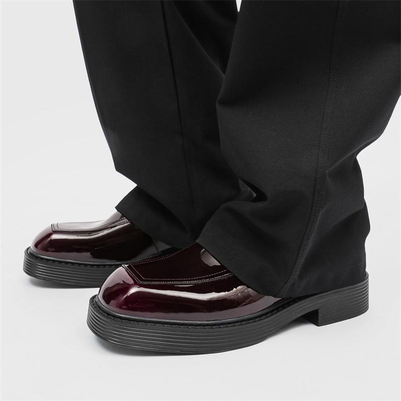 

Кожаные туфли мужские с одной педалью мужские пенни-лоферы деловые повседневные формальные мужские туфли квадратная головка прилив 20155-R 46