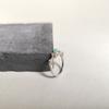 Silver Ring with Natural Emerald 0.626ct, Cubic Zirconia, Product Weight 2.4 G (2163435)