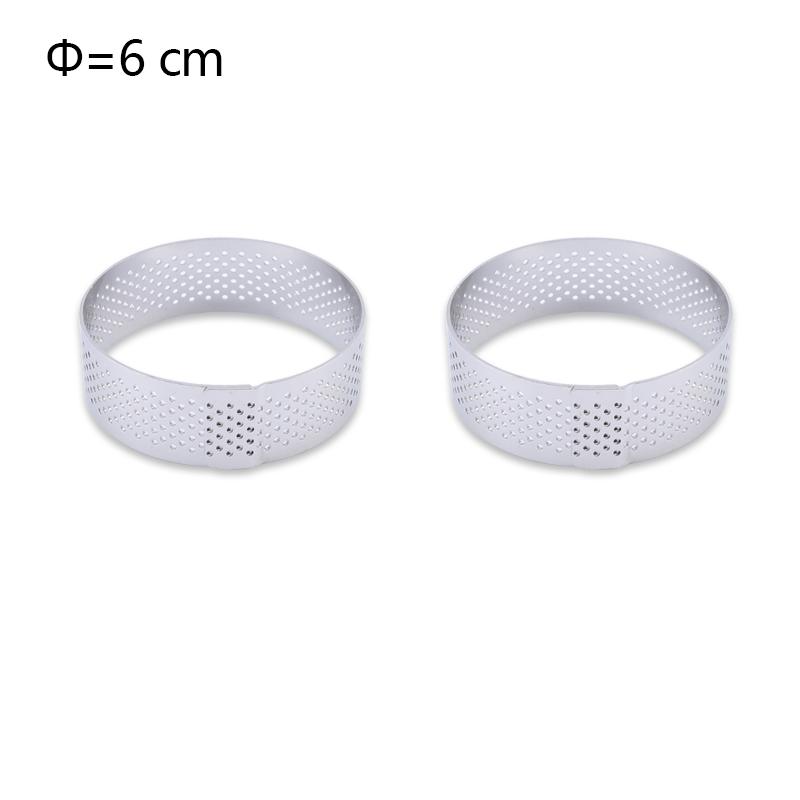 FAIS DU Perforated Round Tart Ring Stainless Steel Fruit Pie Tartlet Mold for Baking DIY Dessert Cake Mousse Molds Kitchen Tools