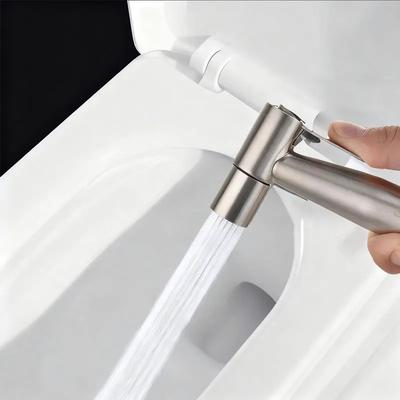 Stainless Steel Faucet Spray Gun Handheld Toilet Bidet Faucet Stainless Steel Hand Bidet Sprayers Brushed Water Sprayer Supplies