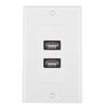 Dual Port USB2.0 Wall Plate Panel for Home Office Building Hotel Decoration