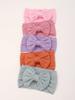 5pcs/set Cute Bows Baby Girls Headbands Elastic Soft Nylon Newborn Head Wrap Tie Turban Infant Headwear Kids Hair Accessories