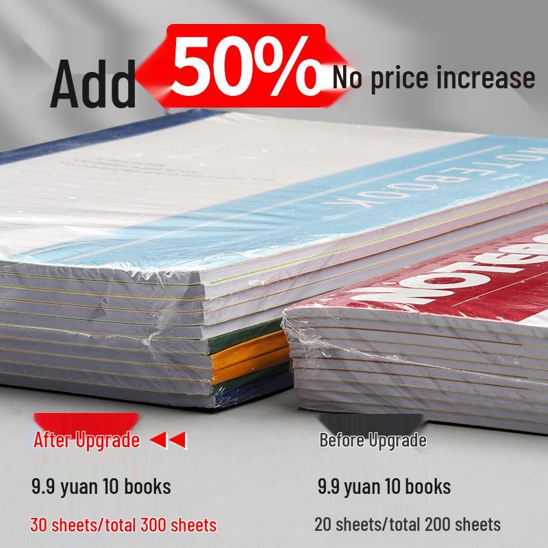 30 Super Thick B5 Soft Cover College Notebooks - Ideal for Classroom Notes & Diaries