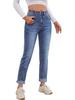 Moda Feminina Europeia e Americana Tendência Verão 2026 Calça Jeans Reta