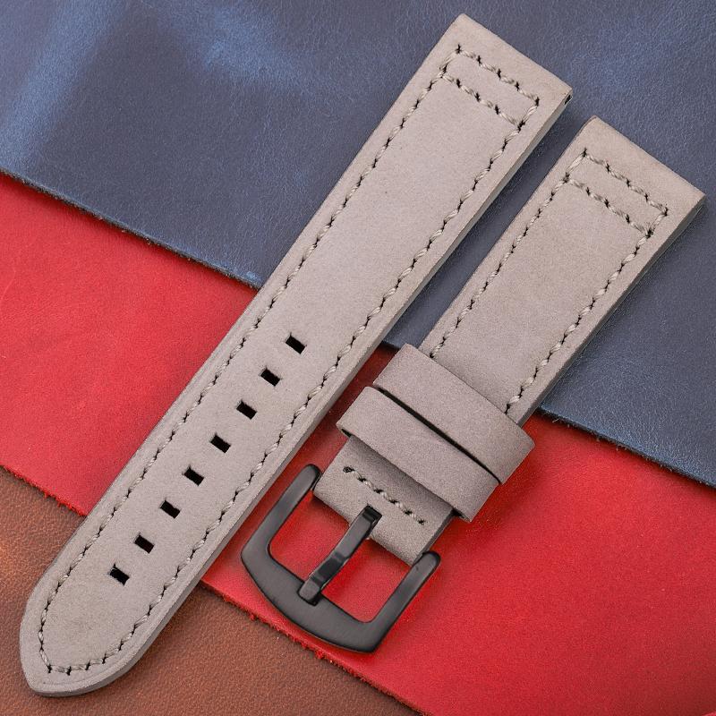 Watchband Genuine Leather Watch Band Strap Quick Release Vintage Watchband Metal Buckle Wristband Belt Accessories 18mm 20mm 22mm 24mm
