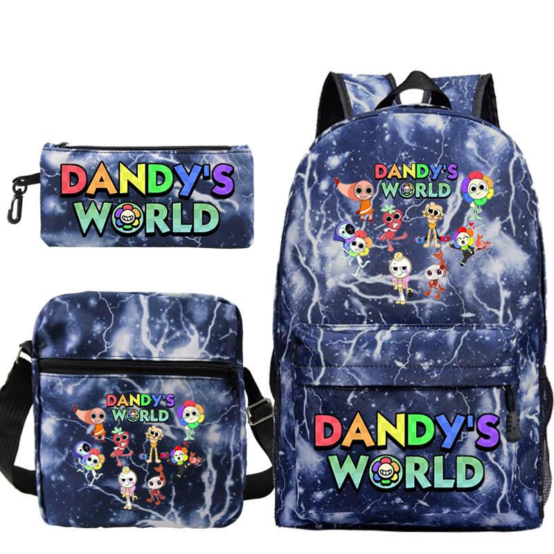 New Dandy's World Game Merchandise Cartoon Print Children's Backpack Cross-border Large-capacity Student Schoolbag