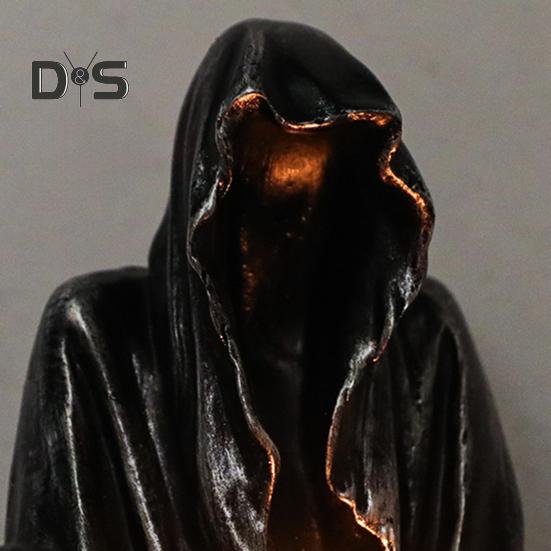 Halloween Ghost Wizard lysestake harpiks figur duftende telys stearinlys lysestake bord midtpunkt Desktop dekorasjon Festival gave