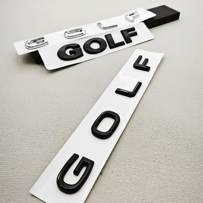 For VW VOLKSWAGEN 2026 New 3D ABS Logo Golf Emblem Letters Badge Car Rear Trunk Sticker For Volkswagen VW Golf 4 5 6 7 8 MK4 MK5
