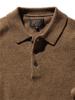 Beams Plus Knit Polo Size 38120004103 Men's 9-Gauge Shirt, Brown, M,