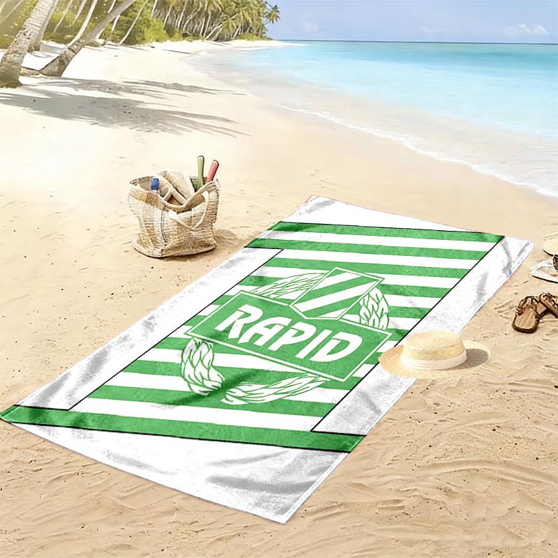 Asciugamano da Spiaggia Rapid Vienna Print, Asciugamano Grande Morbido ad Asciugatura Rapida per Spiaggia Campeggio Nuoto