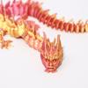 3D Printed Chinese Loong Figurine Movable Joints Standing Dragon Figure Articulated Dragon Model Fidget Toy Desktop Decoration Ornament