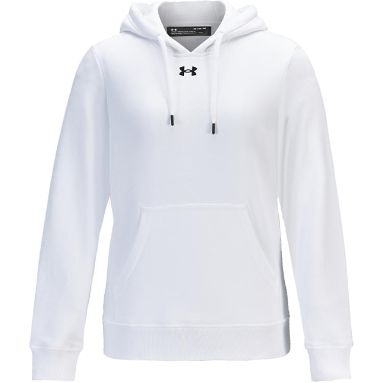 Under Armour Sports Casual Knitted Hooded Training Sweatshirt Women sweatshirt White 21600304-100