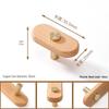 Maniglia per armadio minimalista giapponese in legno massello con impugnatura in noce