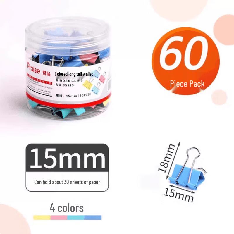 GUAIKEAI Colorful Binder Clips