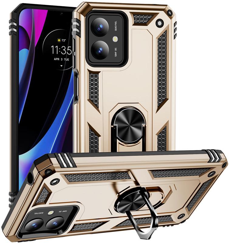 For Motorola Moto G14 Case Magnetic Car Ring Shockproof Armor Stand Holder Phone Cases For Moto G14 G 14 MotoG14 Back Cover