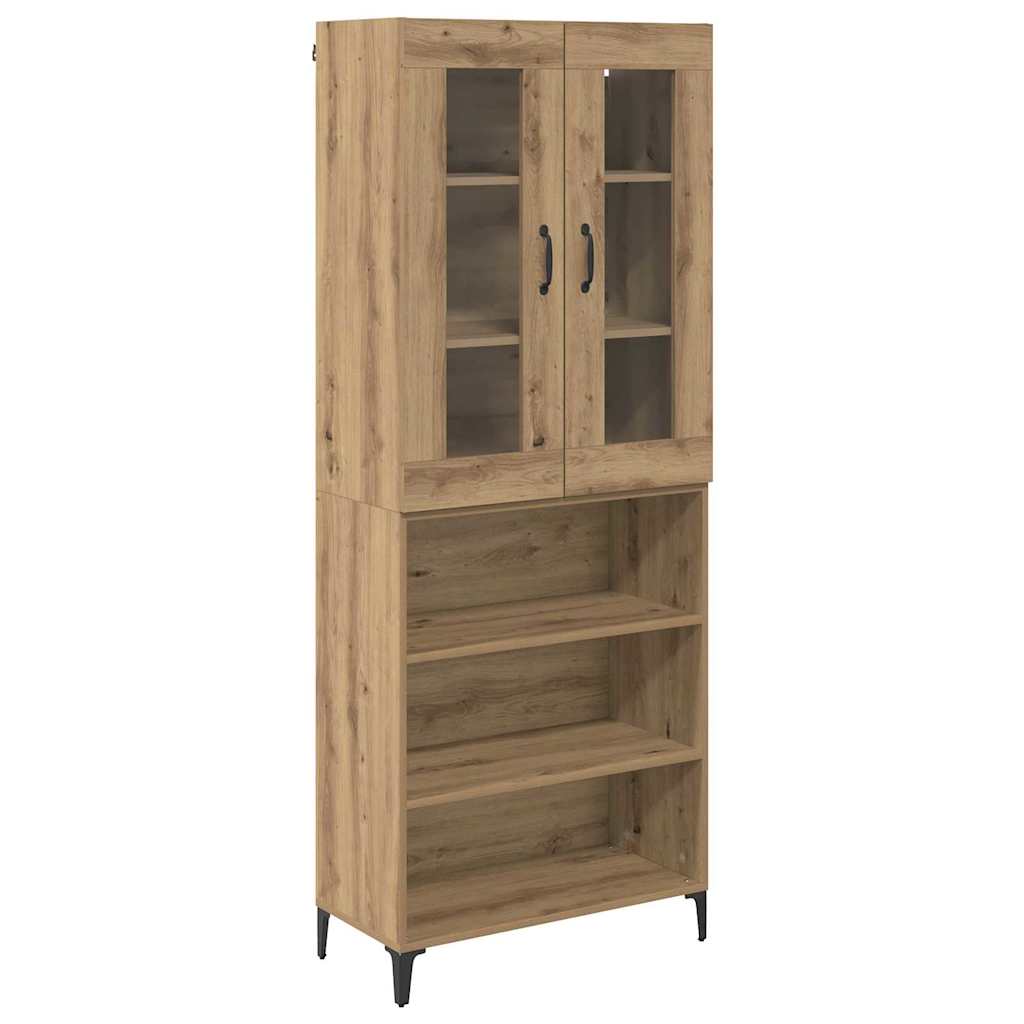 Highboard Artisan Oak 69.5 X 34 X 180 Cm Particleboard