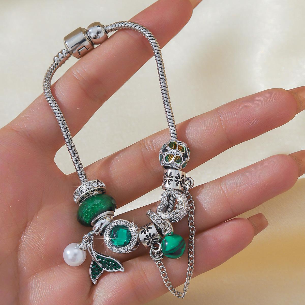 

1 шт. Женский модный браслет Pan Family с несколькими элементами, жемчугом, рыбьим хвостом и бусинами, для свиданий, путешествий, банкетов, вечеринок, праздничного наряда, подарок