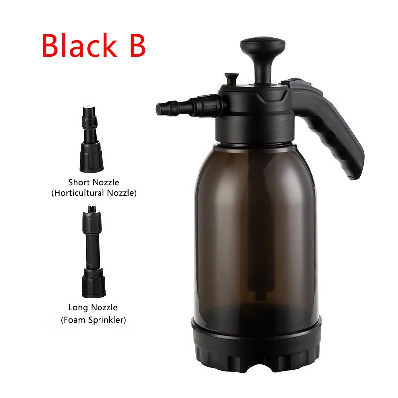 

2L Hand Pump Foam Sprayer with Dual Nozzles Hand Pneumatic High-Foam Cannon Snow Foam Car Wash Spray Bottle Car Window Cleaning