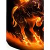 Boys' Casual Cool Flame Horse Pattern Short Sleeved T-shirt and Shorts Set