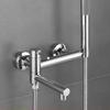Bathtub Shower Faucet Brass Single Handle Waterfall Spout Wall Mounted Mixer Taps with Hand Shower Sets Bathroom Bidet Taps