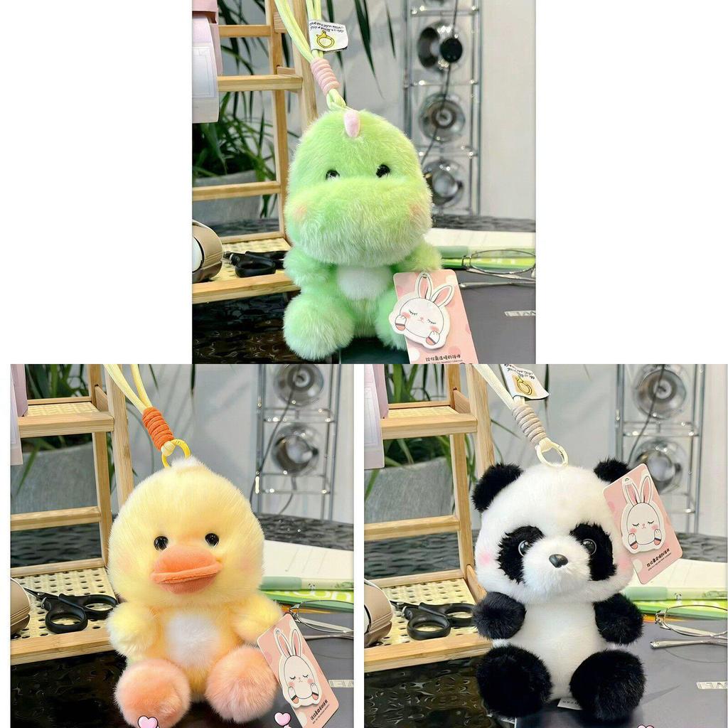 Plush Bunny Toy Keychain For Girls Gift Soft Stuffed Animal Accessory