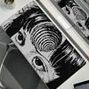 Black and White Horror Collage Anime Girl Mouse Pad XXL Gamer Mousepad Office Extended Desk Pad Gaming Keyboard Mat Large Carpet