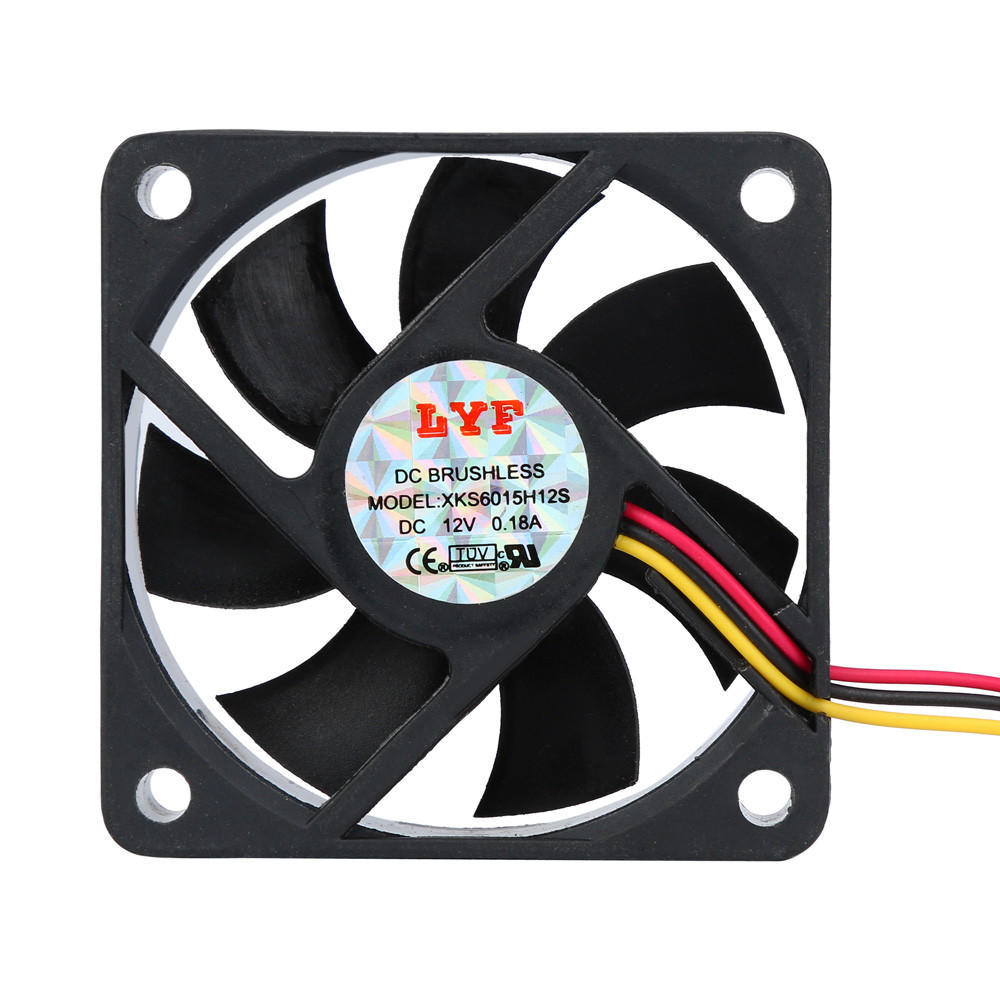 Buy 80mm DC 12V Dual 4Pin 80x80x15mm LYF Computer Cooler Cooling Fan