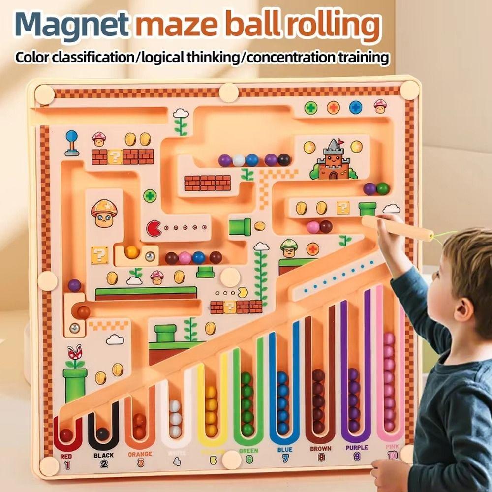 Colorful Children's Magnetic Maze Concentration Training Early Education Puzzle Toys