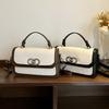 New Fashion Niche Design Contrasting Color Small Square Bag Versatile Portable Shoulder Messenger Women's Bag