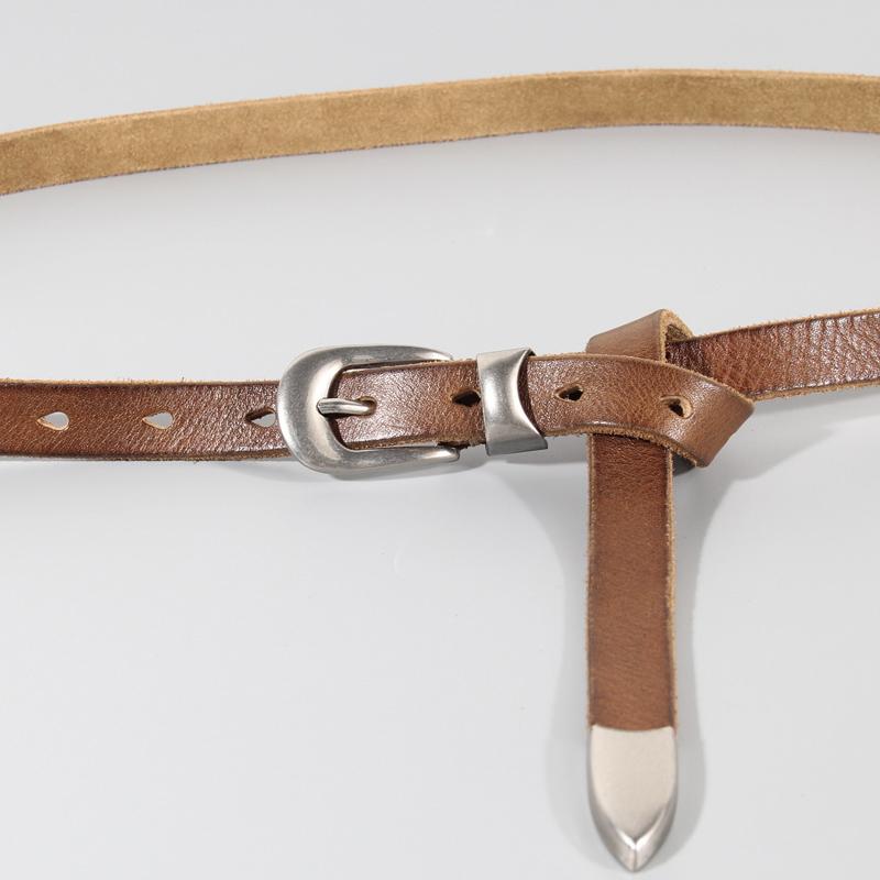 

Extended Thin Section Knotted Decorative Ladies Belt All-match Slim Skirt Belt Narrow Soft Genuine Leather Women s Jeans Belt 110cm хакі