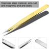 Professional Stainless Steel Tweezers for Eyelash Extension Fake Eyelash Grafting (Straight)