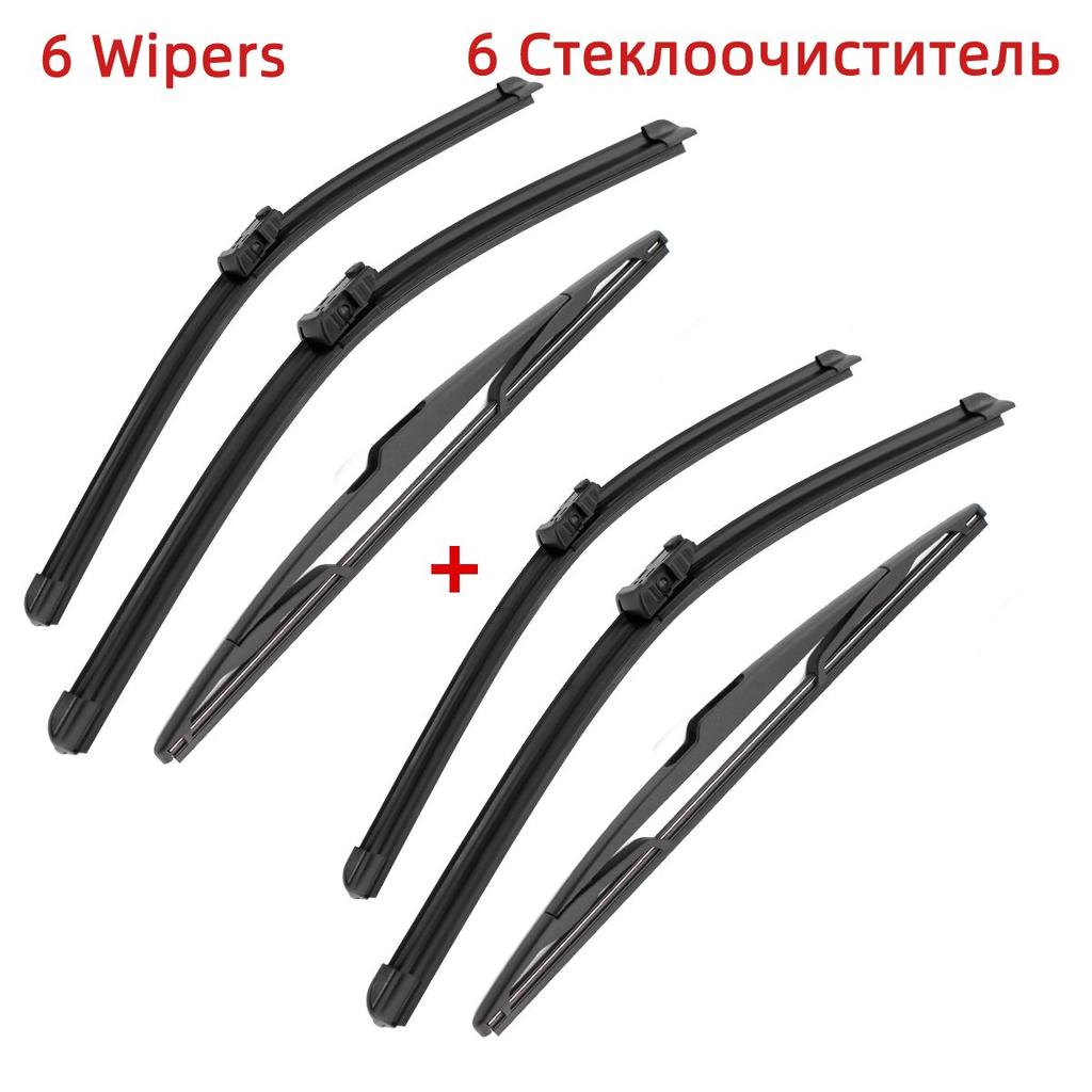 3PCS Wiper Blades For Volvo XC60 T6 D5 AWD 2012-2017 26" 20" 14" Fit Front Windshield Windscreen Window Brushes Cutter Accessories 2015 2016 2017