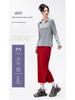 Lulu Style Women's Midi Drawstring Pencil Skirt: Airy, Casual, Sporty with Side Slits & Pockets.