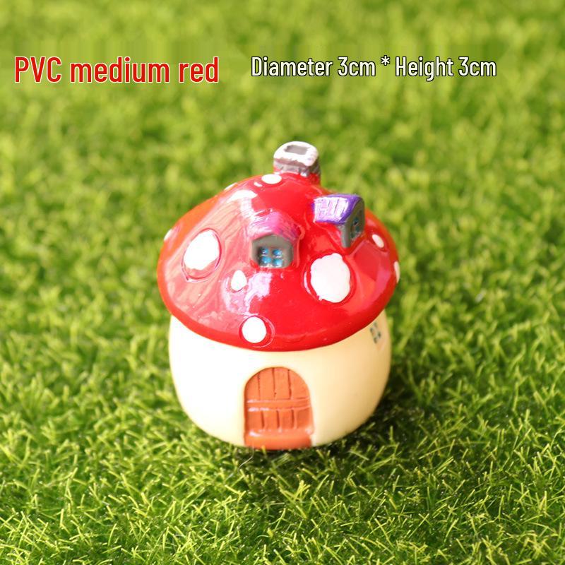 Moss Micro Landscape: Succulent & Mushroom House Ornament for DIY Miniature Gardens