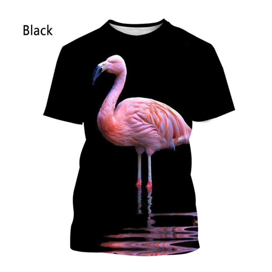 Red Crowned Crane Series 3D Printed Men's Casual Short Sleeved T-shirt Plus Size Men Sportwear Summer T-shirts