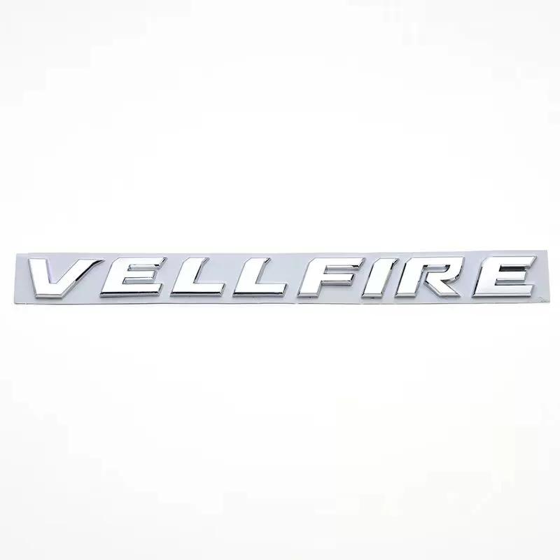 

3D ABS Letters Logo For ALPHARD VELLFIRE Car Rear Tailgate Trunk Emblem Badge Decal Stickers Auto Styling Accessories 1Pc VELLFIRE срібний