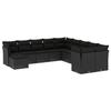 VidaXL Garden Lounge Set with Cushions 11 Pcs, Sofas with Adjustable Feet, Outdoor Furniture Set Patio Terrace, 3250444