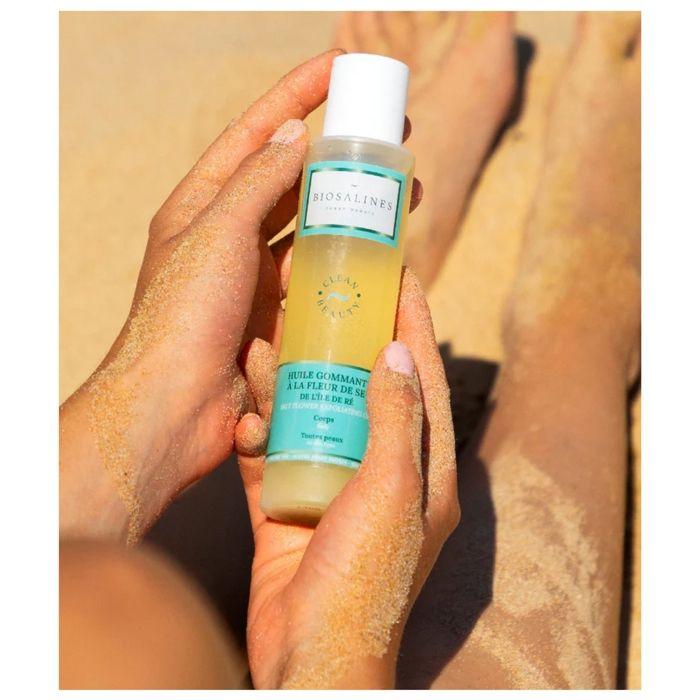 Huile Gommante - Biosalines - Fleur de Sel - 150ml - Exfoliante - Hydratante - Douceur